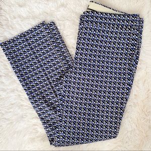 J Crew Campbell Capri Abstract Wave Print